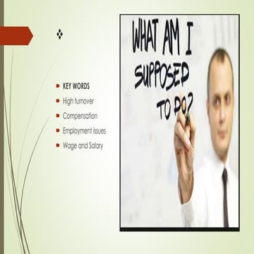 Turnover in Hospitality