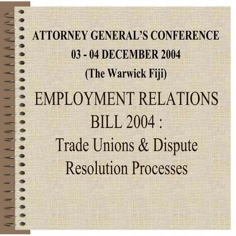 Employment relationsbill slides-waqa