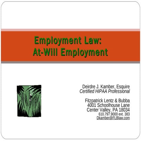 Introduction to Employment Law 101