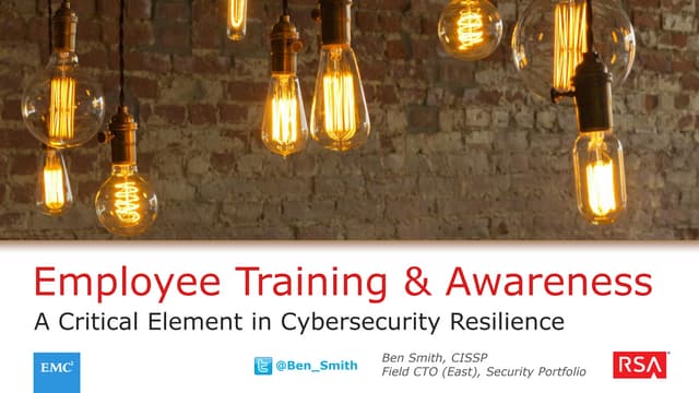 Cybersecurity Employee Training