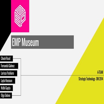 EMP Museum - Experience Design