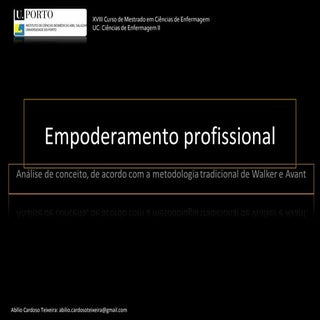Empoderamento profissional - analis...