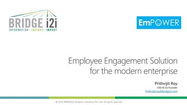 An Introduction to Employee Engagement Analytics Suite – EmPOWER