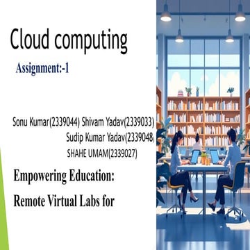Empowering Education with Cloud-Based Virtual Labs for Students | PDF