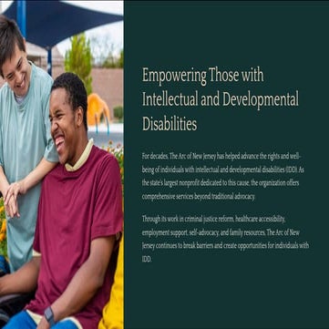 Empowering Those with Intellectual and Developmental Disabilities