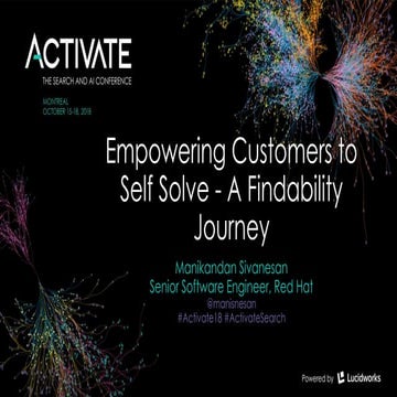 Empowering Customers to Self Solve - A Findability Journey - Manikandan Sivan...
