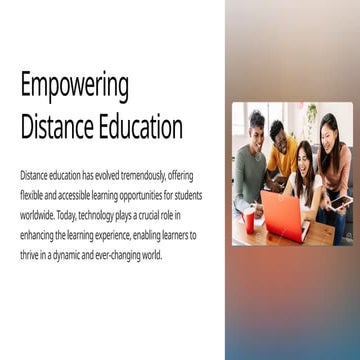 Empowering Distance Education Custom eLearning Solutions to Drive Student Suc...