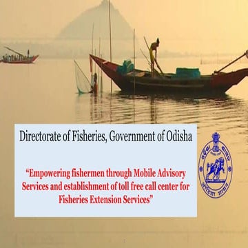Empowering fishers Govt. of Odisha