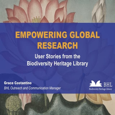Empowering Global Research: User Stories from the Biodiversity Heritage Library