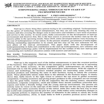 Empowering india through new start up technopreneurs