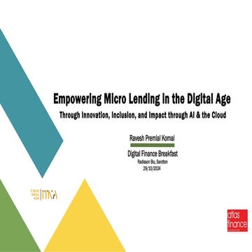 Ravesh Premlal Komal- Empowering Micro Lending in the Digital Age.