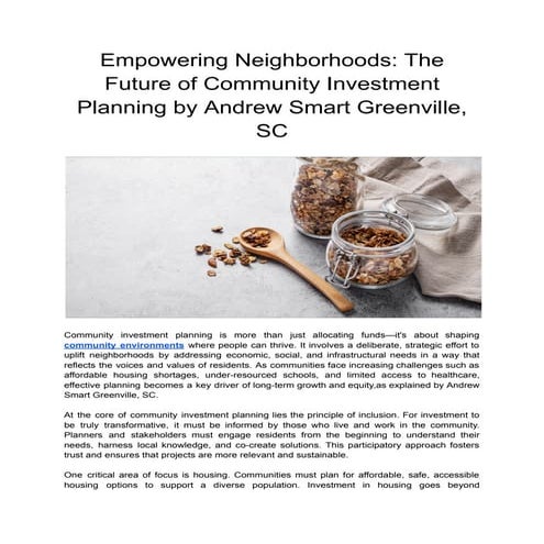 Strategic Community Investment | PPTX