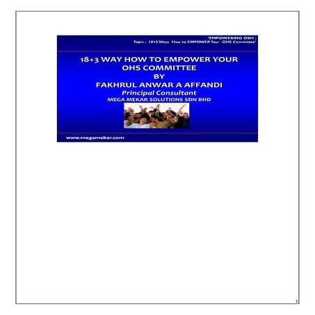 Empowering OSH by Fakhrul Anwar