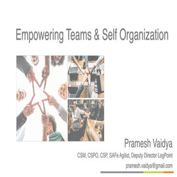 Empowering Teams & Self Organization