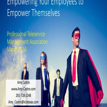 Empowering your employees to empower themselves | PPTX