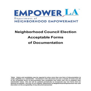 EmpowerLA Elections - Acceptable Fo...