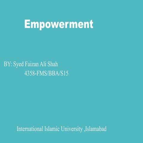 Empowerment