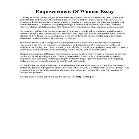 Empowerment Of Women Essay.pdf