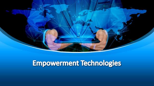 Empowerment technologies