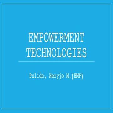 Empowerment technologies group activity