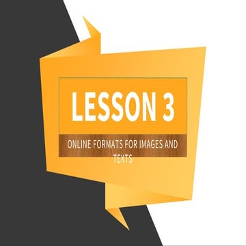 LESSON 3 | PPT