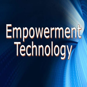 Empowerment Technology Lesson 1