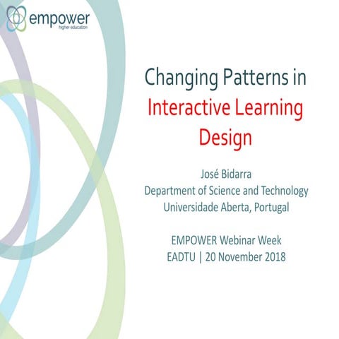 Changing patterns in interactive learning design