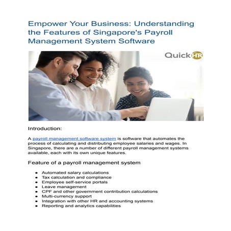 QuickHR Best HR and Payroll Software for the Accounting Industry in ...