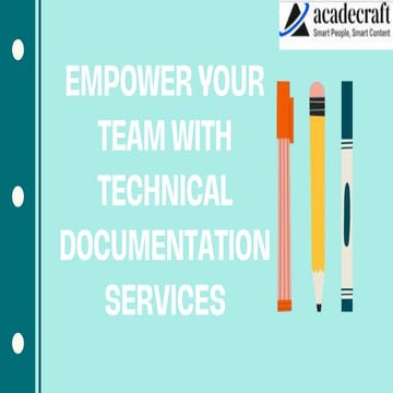 What is technical documentation | Essential Data | PDF