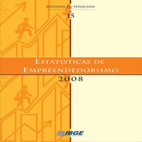 Empreendedorismo   estatísticas de empreendedorismo 2008 - ibge