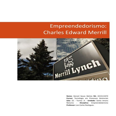 Empreendedorismo - Merrill Lynch