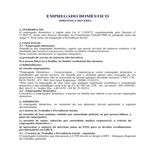 Empregado doméstico