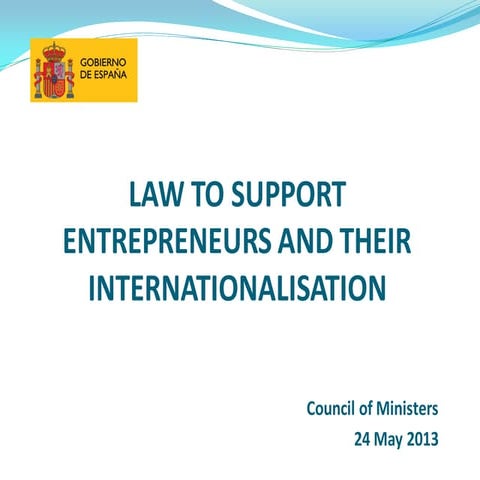 Outline: New rules to help small businesses and self employed people in Spain