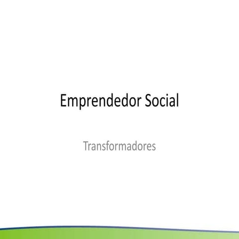 Emprendedor social