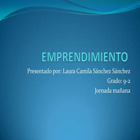 Lectura el emprendimiento | PPTX