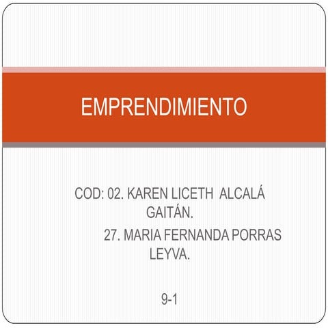 Emprendimiento | PPTX