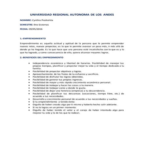 Emprendimiento