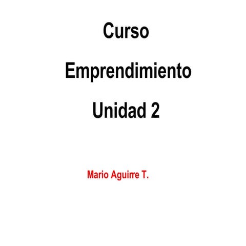 Emprendimiento U 2