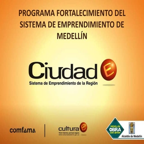 Emprendimiento, Alcaldía de Medellín.
