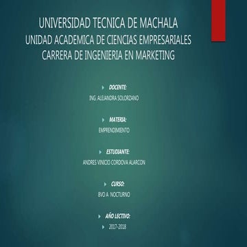 Emprendimiento Andrés Córdova