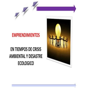 Emprendimientos en tiempos de crisis ambiental   Ramiro Zapata