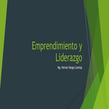 Emprendimiento y liderazgo 14 oct | PPTX