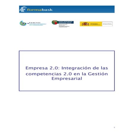 Empresa 2.0: Integración de las Competencias Digitales en la Gestión Empresar...