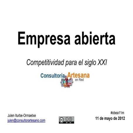 EMPRESA ABIERTA, COMPETITIVIDAD PARA EL SIGLO XXI