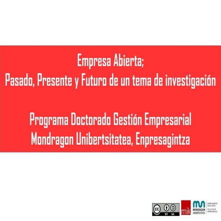 Empresa abierta doctorado 2014