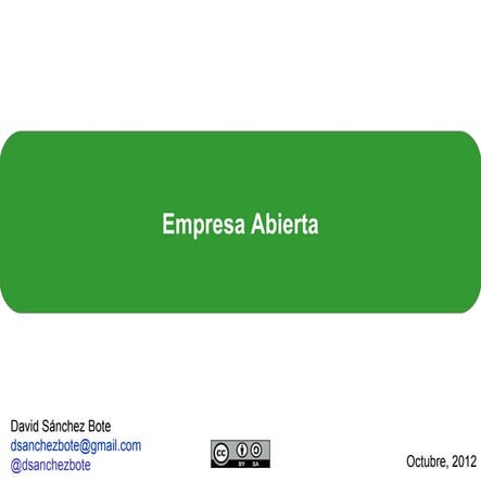 Empresa abierta