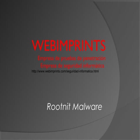 Empresa de seguridad rootnit android malware