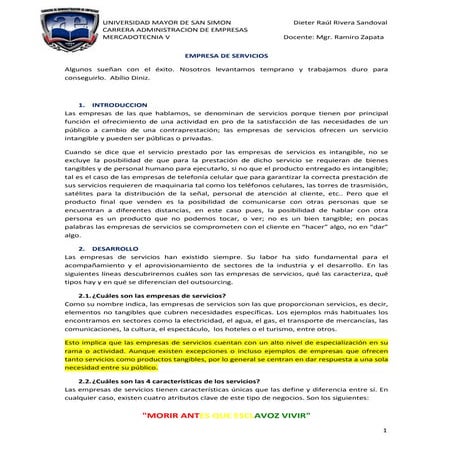 Empresa de servicios