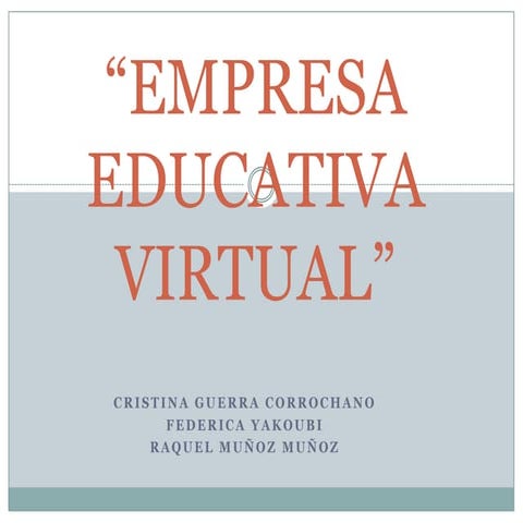 Empresa educativa virtual