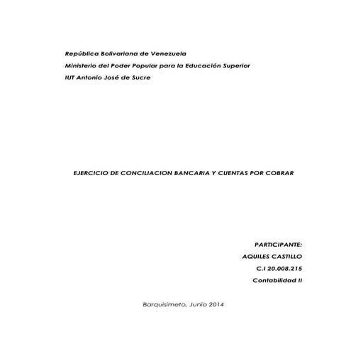 Conciliacion Bancaria